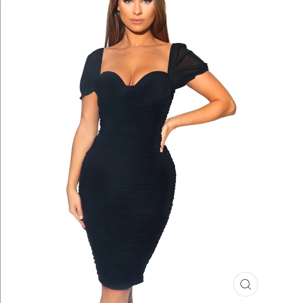 Toxic Envy - Cassi MIDI Ruched Dress XL